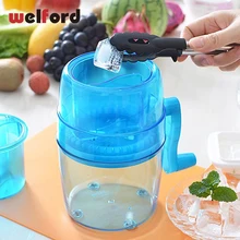 Мини-ручной коленчатый льдогенератор дробилка ручная машина для льда Детская домашняя замороженная фруктовая десертная машина фруктовые инструменты для мороженого