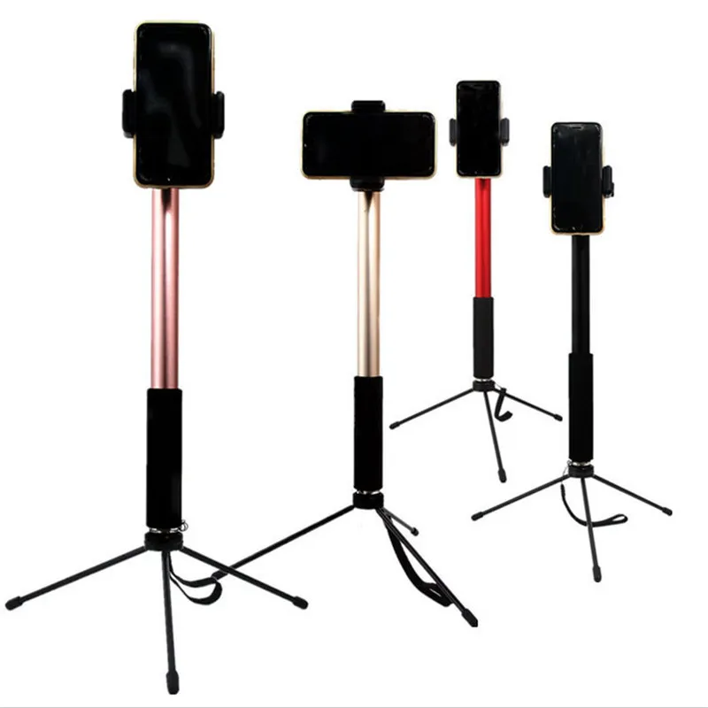 

Tycipy 110cm Mobile Phone Live Selfie Stick Bracket Multi-function Universal Metal Tripod Bluetooth Remote Control Selfie Stick