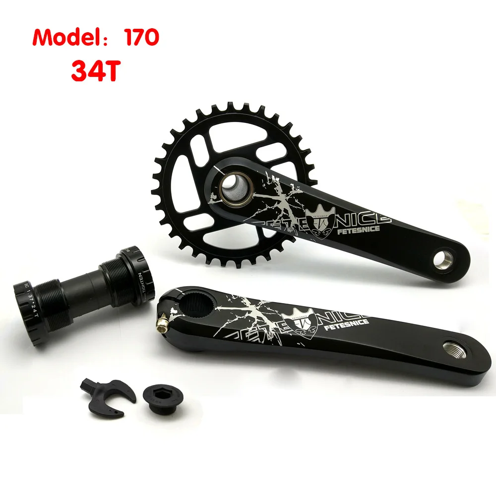 170 мм MTB 32 T/34 T узкий широкий Chainwheel crank набор 11 S велосипед шатуны - Цвет: 34T with BB