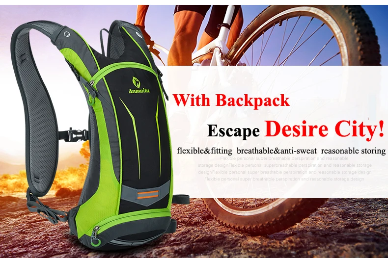 Top Anmeilu 8L Nylon Waterproof Outdoor Bicycle Hydration Pack Bike Water Bag Sport Climbing Hiking Cycling Backpack Accessories 4