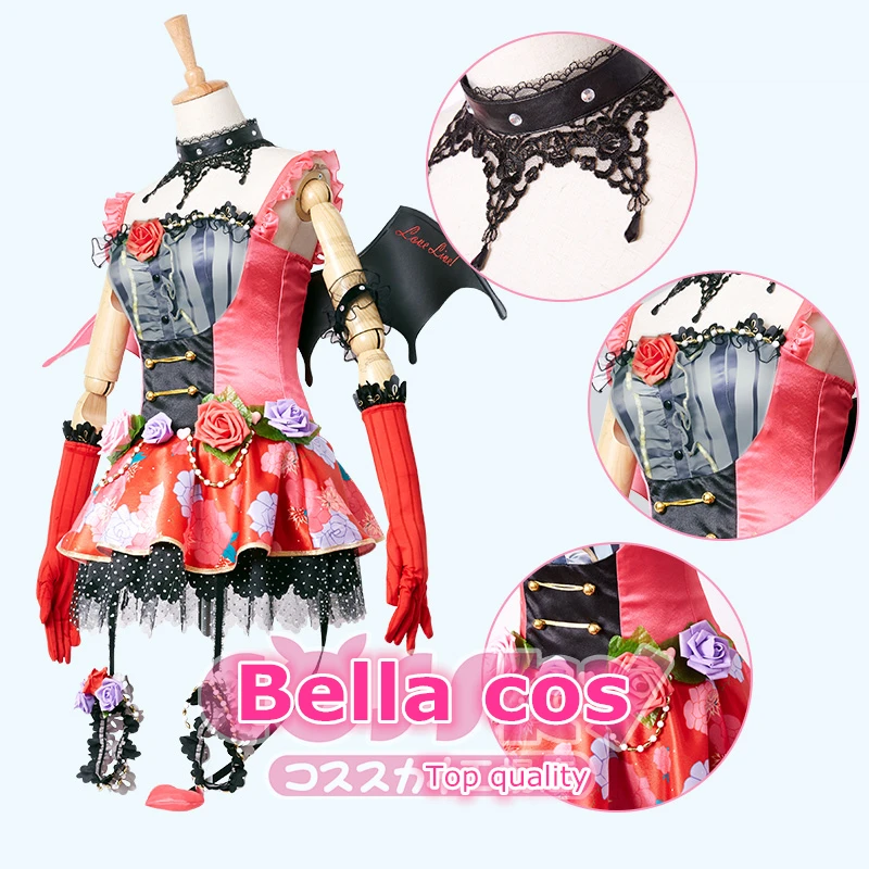 Лидер продаж! Lovelive awake little devil Ageha imp Маки нисикино косплей костюм платье костюмы на