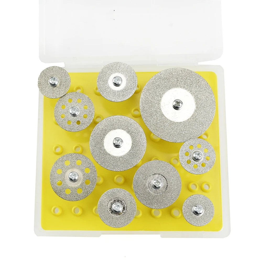 NEWACALOX 10 шт./компл. мини-абразивный диск Dremel инструменты колеса режущий круг для любителей Ювелирные изделия с алмазами драгоценный камень шлифовальный Полировка микро