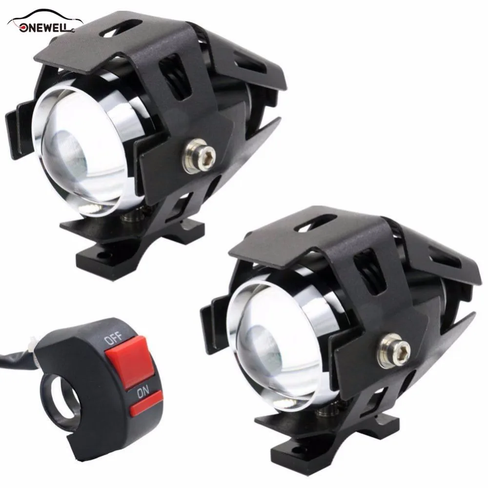 

ONEWELL Motorcycle Headlamp Modified Aluminum LED U5 Chips Led Waterproof Work Lights Fog Lights Auto Parts Motorcycle Bikes