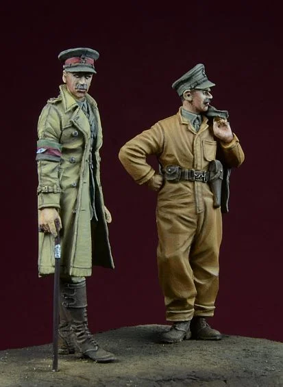 1/35 фигурки из смолы, модель, наборы Второй мировой войны, британский танковый солдат, 2 фигурки, неокрашенные