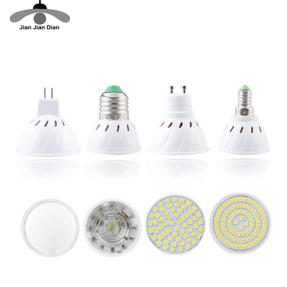 LED Light 3W Dimmable GU10 E14 MR16 Spotlight 220V Home Lighting Decor Lamps 
