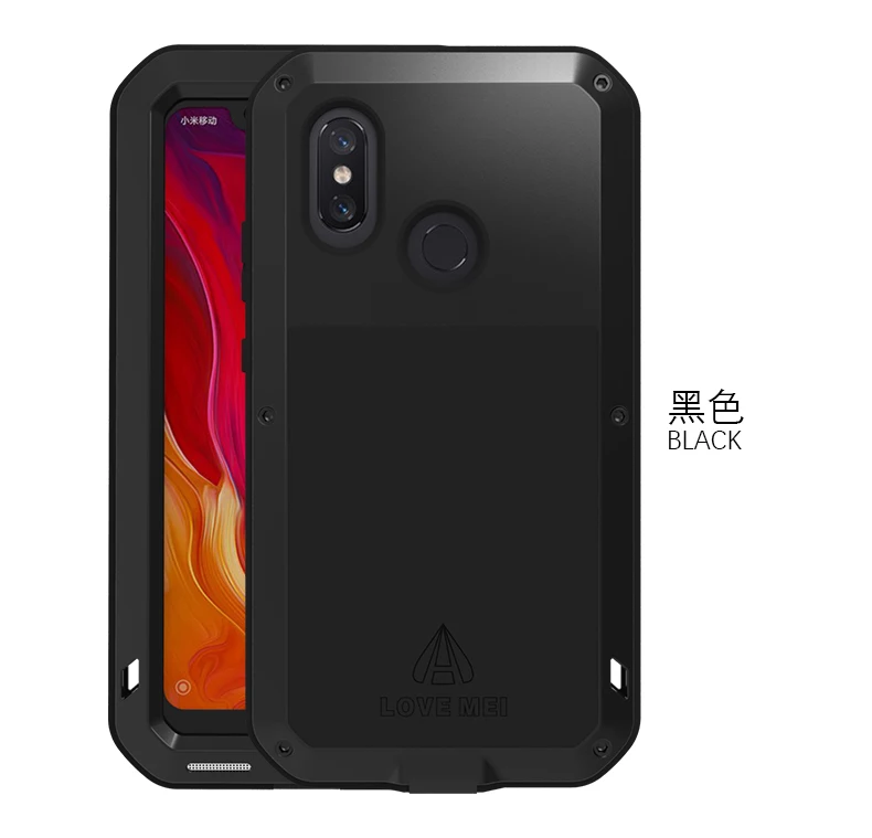 Waterproof Shockproof Dirtproof Three Proofing Case For Xiaomi Mi 8 Mi8 Cover Phone Shell Skin Bag with Tempered Glass | Мобильные