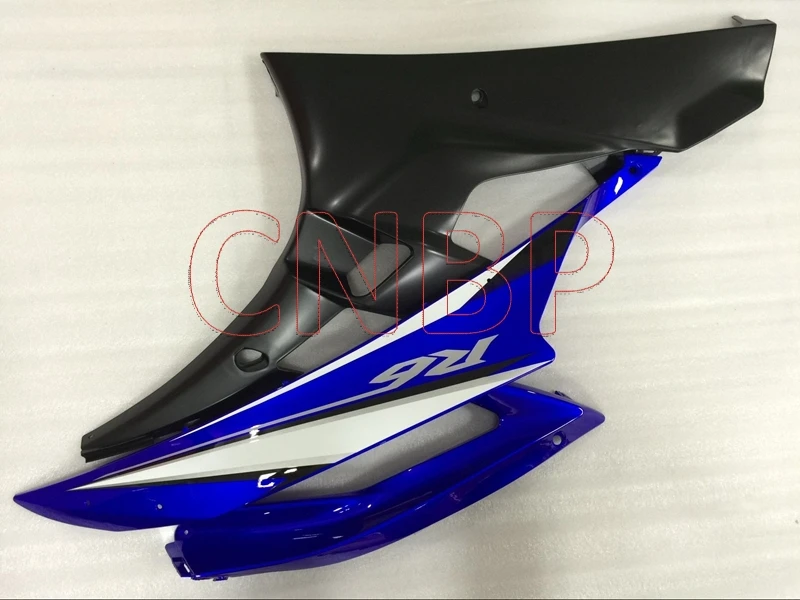 Abs обтекатель YZF600 R6 2006-2007 черно-голубые Обтекатели для YAMAHA YZFR6 2006 Пластиковые обтекатели YZF R6 2007 без краски