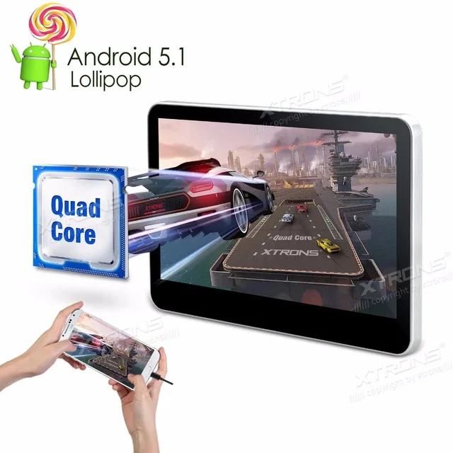 XTRONS мониторы Android 5 1 4 ядра 10 &quotHD цифровой 1080 P видео подголовник DVD плеер с HDMI Порты