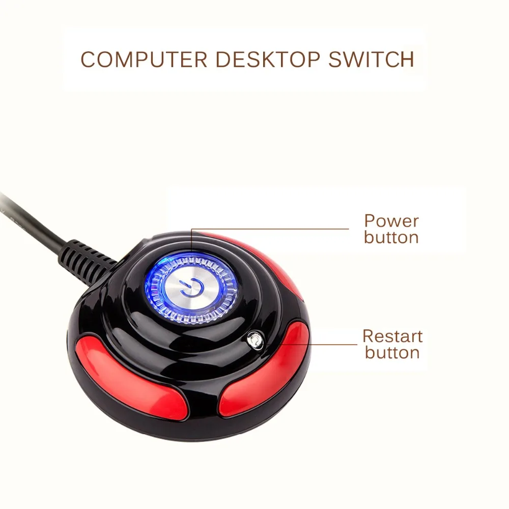 التبديل كابلات interruptor المنزل مكتب الإنترنت التبعي كمبيوتر مكتبي PC حالة امدادات الطاقة على/قبالة إعادة HDD زر