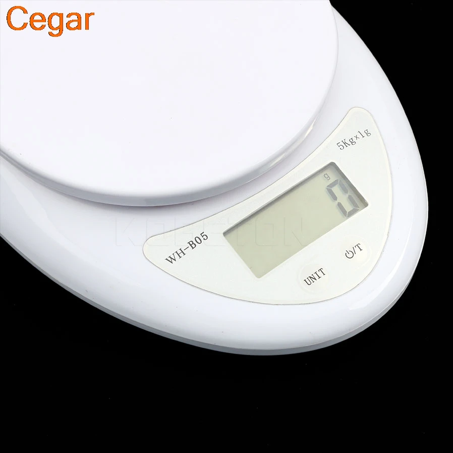 Портативный 5 кг цифровые весы ЖК-электронные весы Steelyard Кухонные Весы Почтовый баланс еды Измерение веса