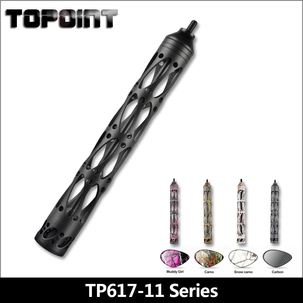Topoint-Archery-Bow-stabilizer-TP617-11-CNC-machined-11-10-oz-5-Colors-can-be-selected