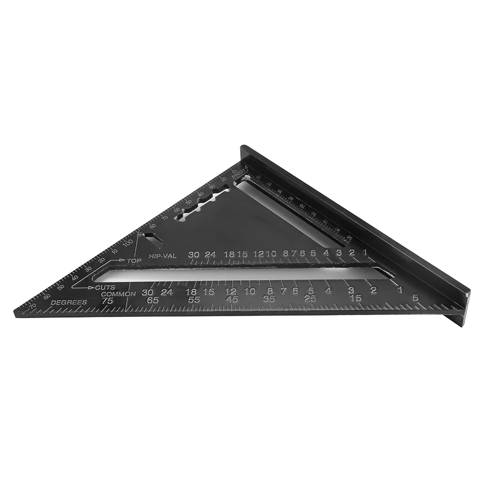 

Aluminum Alloy Metric Triangle Angle Ruler Squares For Woodworking Speed Square Angle Protractor Measuring Tools