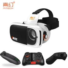 RITECH VMAX 3D VR Headset Virtual Reality Glasses BOX Pro Head Mount Cardboard for 4.7-6′ Mobile Phone +Mocute Remote Controller
