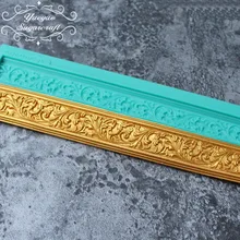 Yueyue Sugarcraft новейшая Boder силиконовая форма помадка форма для украшения торта инструменты форма для шоколадной мастики