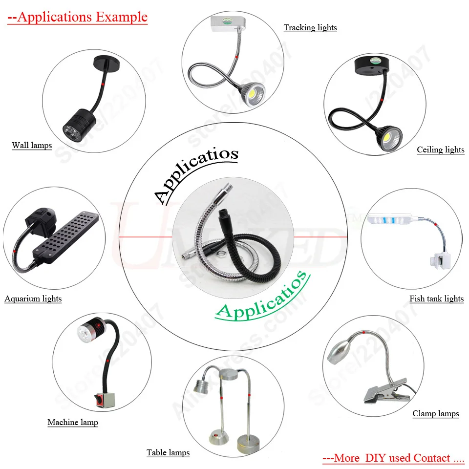 Универсальный светодиодный шланг гусиная шея 10 мм 40/60 см 1 шт.|accessories tool|accessories