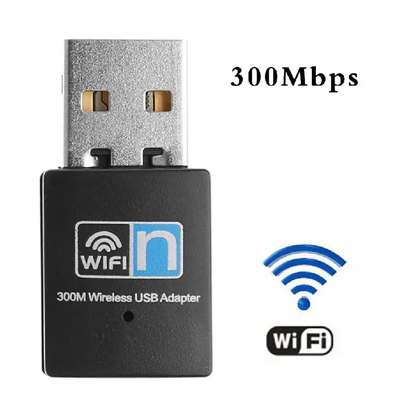 

802.11n/g/b 300Mbps USB2.0 Network LAN Dongle WiFi Wireless Adapter No Antenna