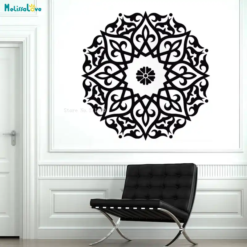 Arte Pared Vinilo Calcomania Mandala Patron Simbolo Del Universo
