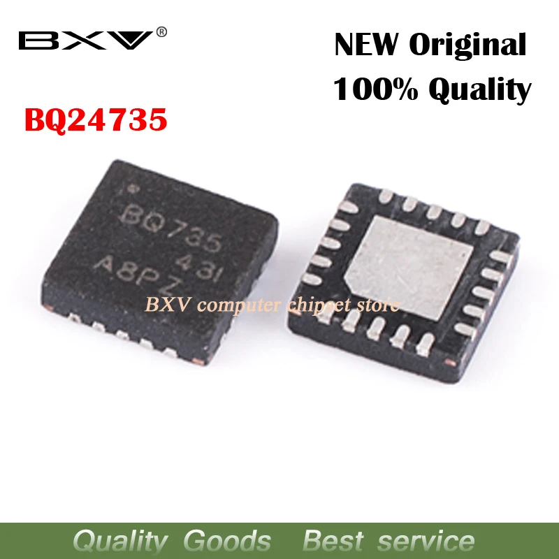 

5pcs BQ735 BQ24735 BQ24735RGRR QFN-20 Battery management IC chip new original laptop chip free shipping