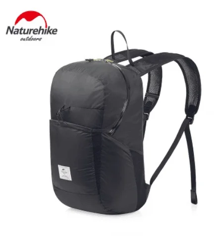 NatureHike открытый складной Ультра-светильник водонепроницаемый 30D рюкзаки износостойкие путешествия Кемпинг Туризм Рюкзаки Сумка - Цвет: upgrade Black