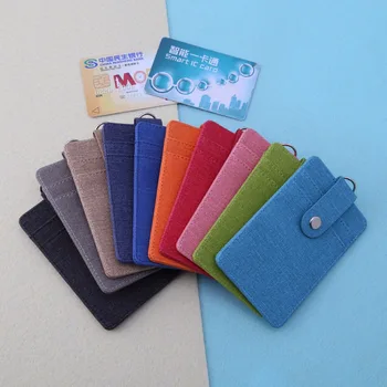 

THINKTHENDO Fashion New Men Women ID Window Card Holder Office Bus Cards Case Badge Accessories