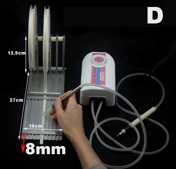 Двойной тип насоса вакуумный всасывания ручка размещения Машина IC SMD BGA чип палочки инструменты - Цвет: D