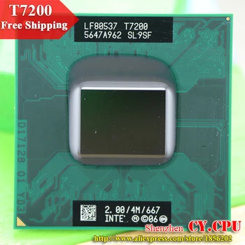 Free Shipping intel CPU laptop Core 2 Duo T7200 CPU 4M Socket 479 Cache/2.0GHz/667/Dual-Core Laptop processor