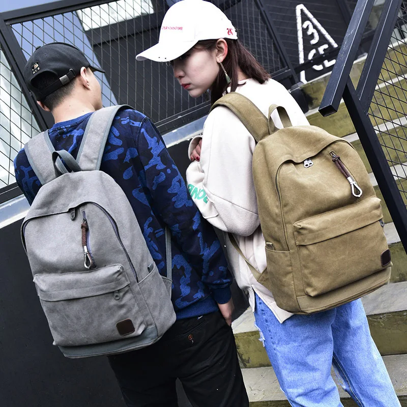 Мужской брезентовый Рюкзак для ноутбука, студенческие школьные сумки для подростков, винтажный Рюкзак Mochila, повседневный рюкзак для путешествий