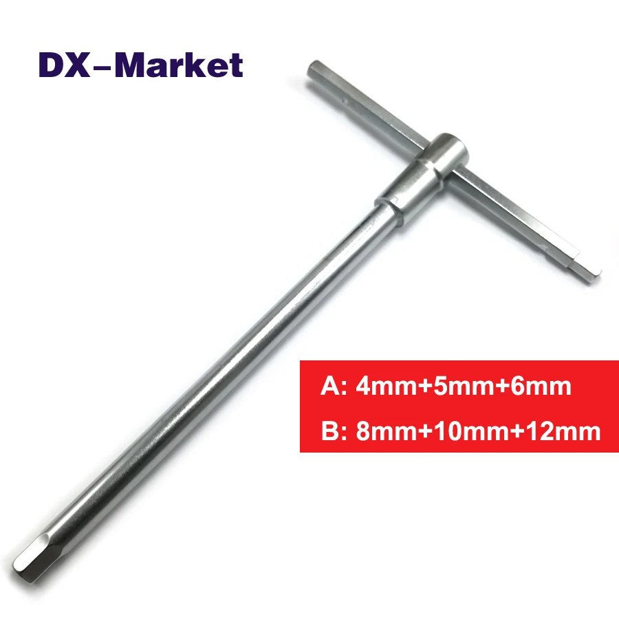 

3 size in 1 , Metric Lengthening multifunction Hex Key wrench , high quality Chromium vanadium steel hex wrench