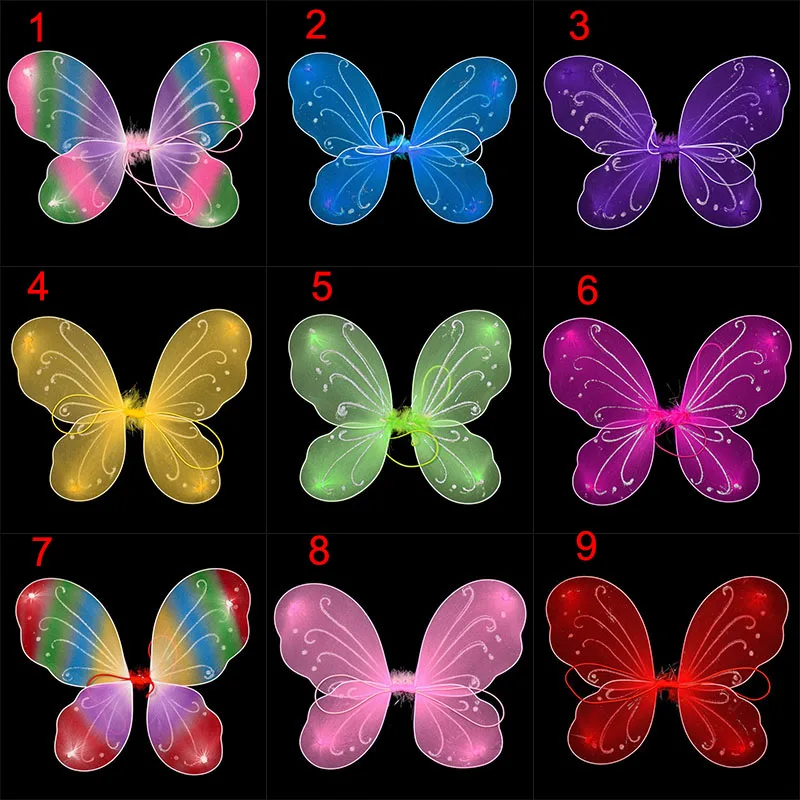 

Children Kids Princess Butterfly Wings Newborn Baby Infant Fancy Party Fairy Costume Cosplay Accessories FS99