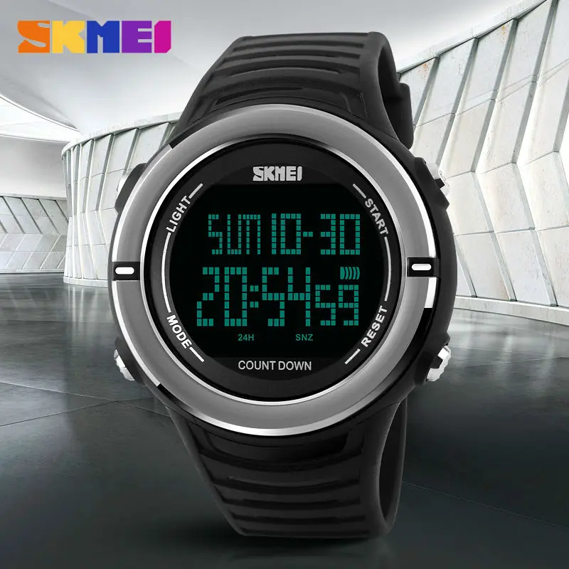Skmei новый спортивные часы моды для мужчин многофункциональный военные 50 м