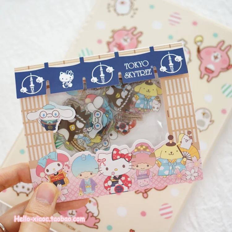 40pcs/pack Family My Melody Sealing Stickers Diary Label Stickers Pack Decorative Scrapbooking DIY Stickers