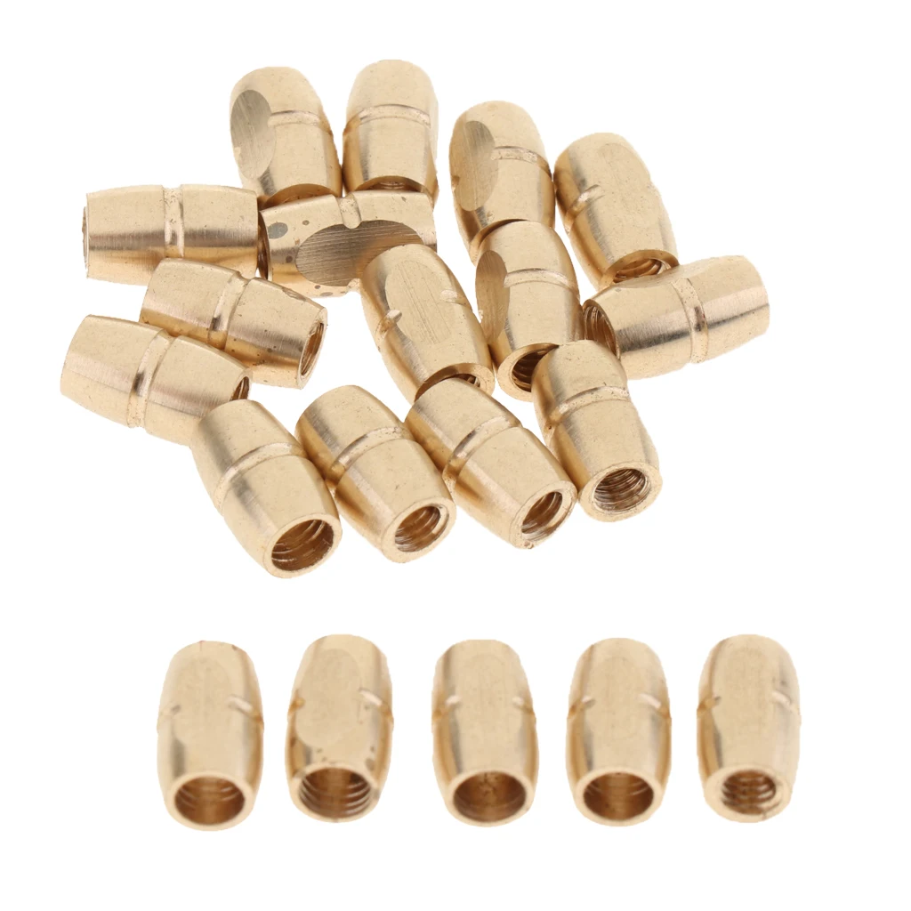 Tooyful 20 Pieces Copper Saxophone Sax Mouthpiece Clip Welding Screws Golden DIY Wind Instrument Accessory