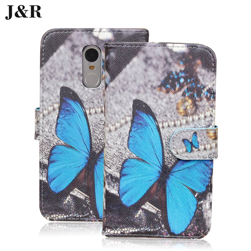 Leather Cover Case For Xiaomi Redmi Pro 32Gb/64Gb/128Gb 5.5" Print Flip Covers Cartoon Wallet Phone Bag Protective