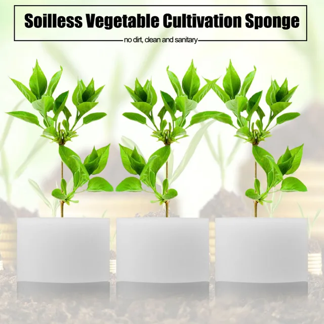 50pcs Soilless Cultivation Of Seedlings Planted Sponge Hydroponic Vegetable Cultivation System Planting Gardening Tool