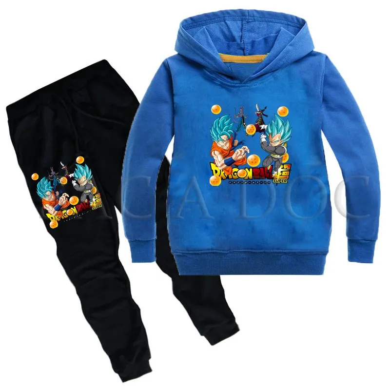 Dragon Ball Z Kids Tracksuit Baby Boys Girls Super Saiyan - 