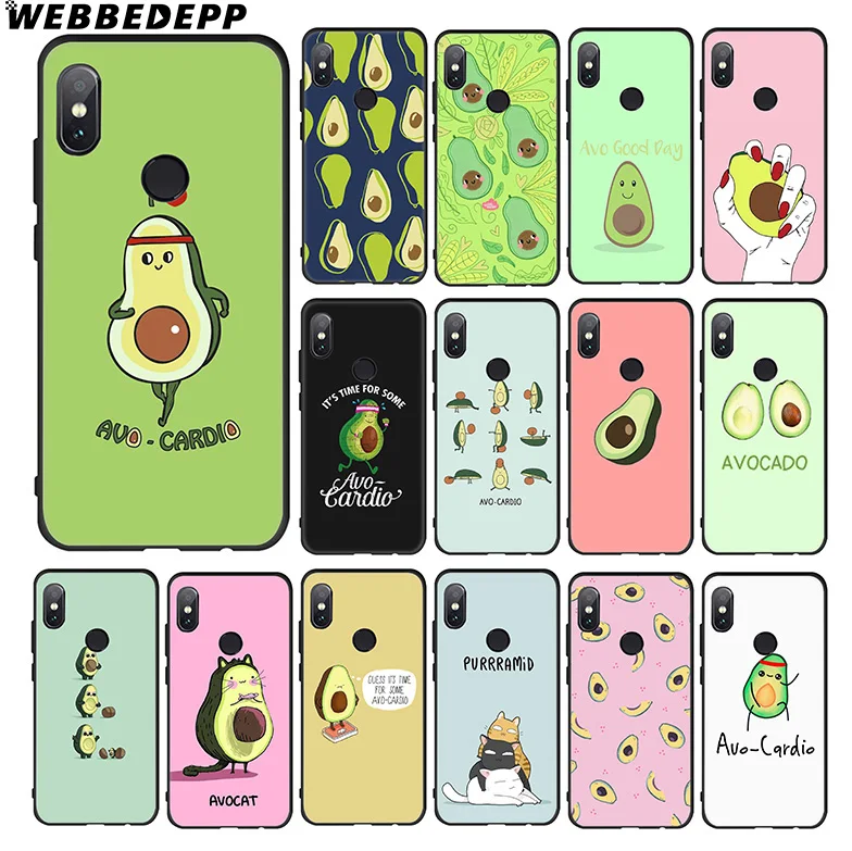 WEBBEDEPP Avo Cardio авокадо мягкий чехол для Xiaomi 9 8 6 A1 A2 Lite MIA1 MIA2 MI8 MI6 MAX 3 POCOPHONE F1 |