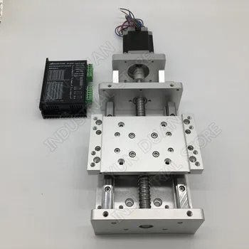 

300MM Stroke Module Electric Sliding Table & NEMA23 Stepper Motor &Driver Heavy Load Slide Linear Stage Ballscrew Guide Platform