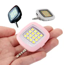 Etmakit несколько фотографий мини селфи синхронизирующая со вспышкой света со встроенным 16 светодиодными лампами для iPhone 5S 6 samsung Xiaomi huawei