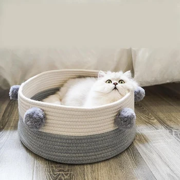 

Nordic cat litter season Four seasons universal hand-made cat cat bed cat house villa small dog kennel pet supplies
