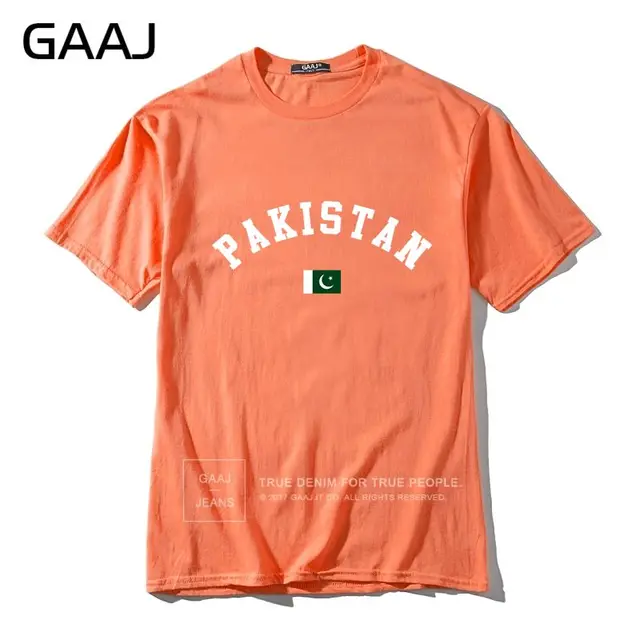 Pakistan Flag Men T Shirts Clothing Streetwear Print Letter Northern