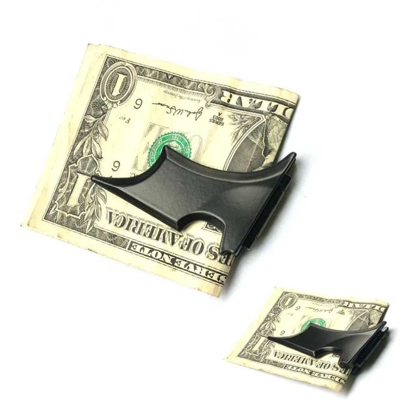 Креативный летучая мышь бумажник для банкнот чехол металлический кошелек для женщин и мужчин носить с собой зажим для купюр кредитный ID держатель для карт карман подарки для детей