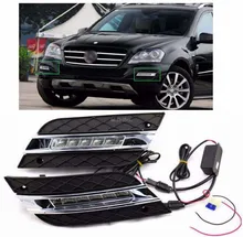 LED Daytime Driving Running Fog light Lamp for Mercedes Benz W164 ML350 ML280 ML300 ML320 ML500 2009-2011 DRL
