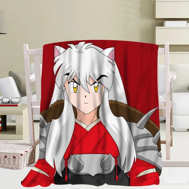 مخصص إينوياشا بطانية كنبة مكتب بطانية المحمولة بطانية ناعمة السرير الطائرة السفر الكبار المنزل بطانية مخصص إينوياشا بطانية كنبة مكتب بطانية المحمولة بطانية ناعمة السرير الطائرة السفر الكبار المنزل بطانية