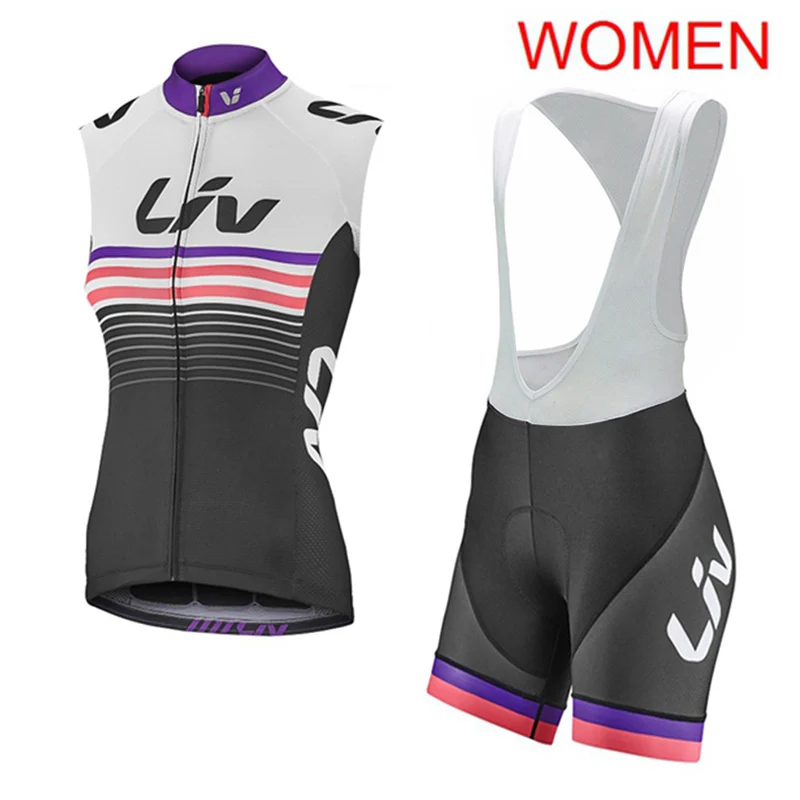 Женский спортивный костюм Ropa Ciclismo велосипедная майка без рукавов и шорты