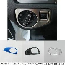 Для VW Golf7 Golf 7 детектор стайлинга автомобилей крышка передняя фара выключатель света внутренняя отделка рамы ламповая панель