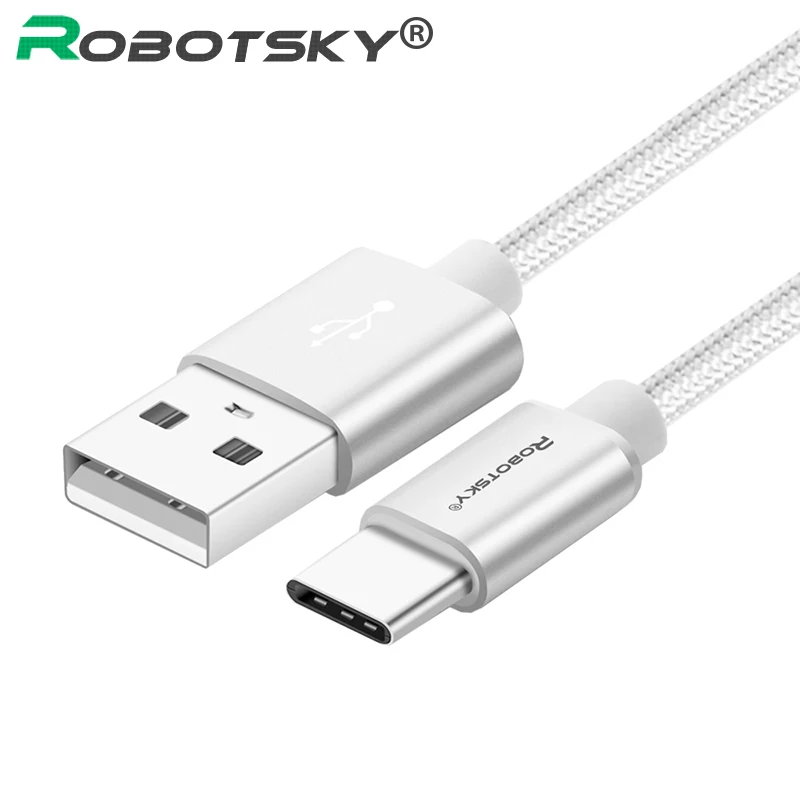 

1m 1.5m 2m Nylon USB Type C Cable for Samsung Galaxy S8 USB C Charge Data Cable for Huawei P10 Nexus 5X 6P OnePlus 5 USB Type-C