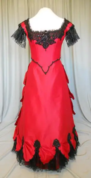 R-814, винтажные костюмы, 1860 s, бальное платье в стиле «Civil War»/готическое платье в стиле Лолиты, Ренессанс, все размеры - Цвет: Красный