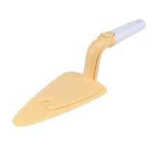 Желтый Пластик лопатка для торта помадка, кондитерские изделия нажимные инструменты сервером мороженого пицца Сырная лопатка креативный выпечка инструмент