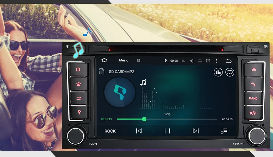 Sale Eunavi 2 Din Android 9 Car DVD Player GPS Navi For VW/Volkswagen/Touareg/Transporter T5 With Canbus Wifi Stereo Radio FM DSP RDS 15
