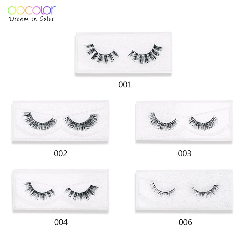 

Docolor Eyelashes 3D Mink Lashes Luxury Hand Made Mink Eyelashes Medium Volume Cruelty Free Mink False Eyelashes Upper Lashes